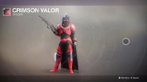 Destiny 2 Hunter with Virtuous Ornaments and Crimson Valor Shader