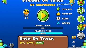 Geometry dash!!! Dynamic on track (hard)
