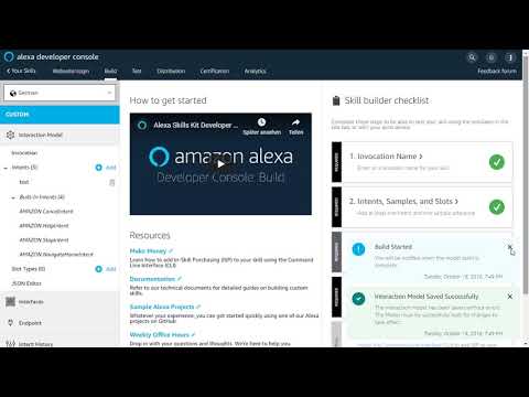 Webseite mit Alexa Skill verbinden | Alexa Skill | Alexa Developer | DavidsProTv