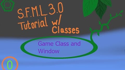 SFML W/ Classes 0: Game Class and Window