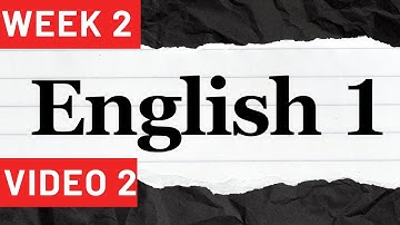 English 1 Week 2 Session-2 IIT Madras BS Degree #iitmadras #iitm#iitm