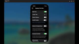 Increase Contrast - iPhone (iOS 26)