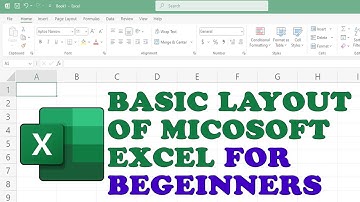 Basic Microsoft Excel Layout For Beginners | How To Use Microsoft Excel Spreadsheet, Ribbon & Layout