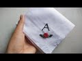 How to Embroder on handkerchief || Hand embroidery for beginners || Let's Explore