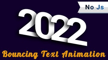 CSS Bouncing Text Animation | CSS | #DeveloperHub