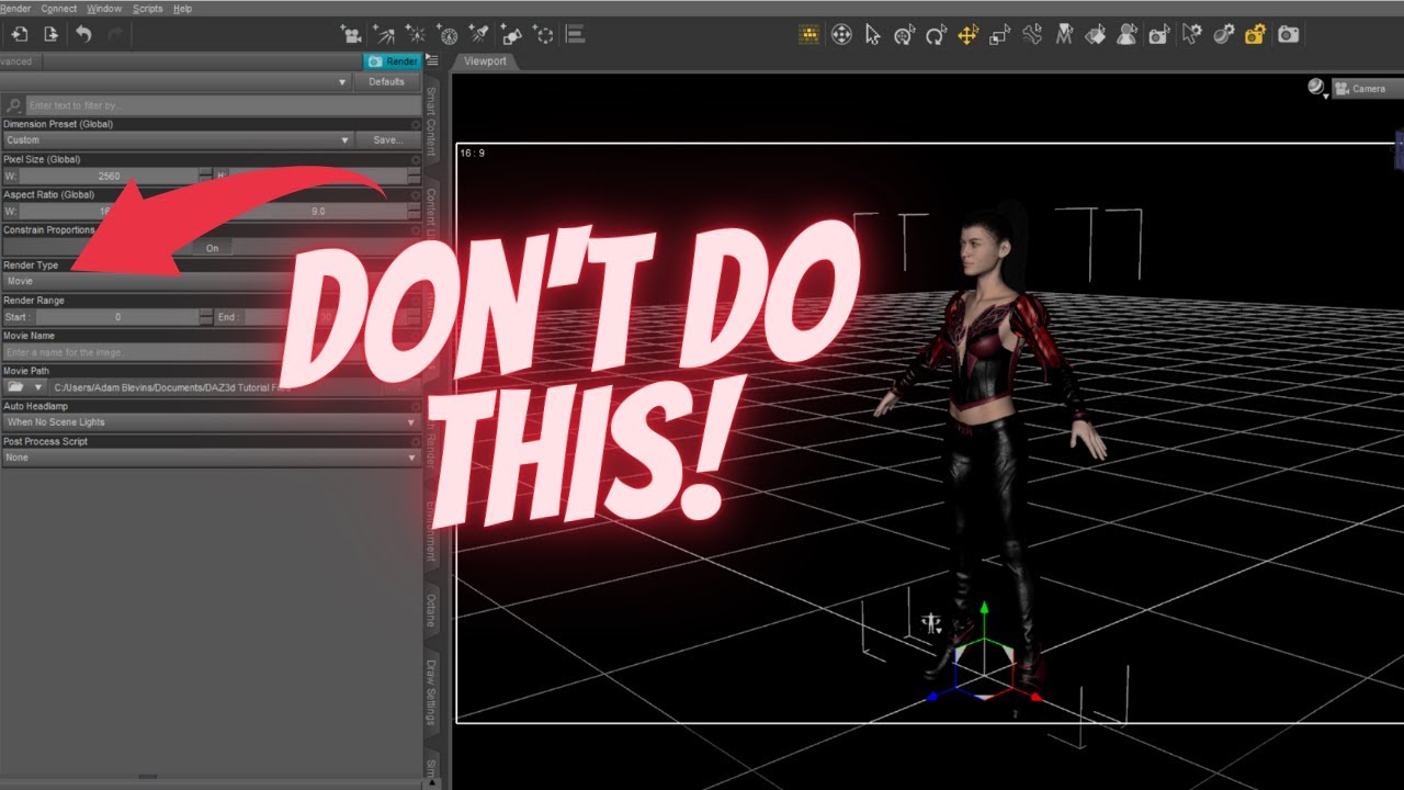 Daz3d Animate 2 Tutorial | How To Export Video WITHOUT Crashing - YouTube