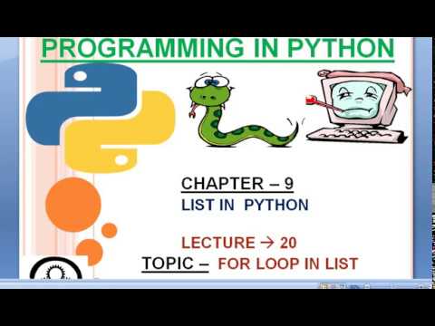 CHAPTER 9 : How to Use For Loop In Python || Lecture 20 || #coder ...