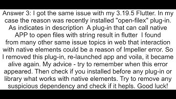 Flutter App Crashing with Impeller Rendering Backend Error on iOS Simulator