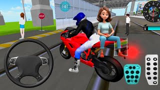 Yellow Brand New Bike Vs Bullet Train 3d Driving Class android game play video || Car Game #cargame2 screenshot 1