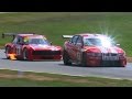 Insane 20b rotary Fiat 124 Coupe vs V8 Supercar onboard camera battle