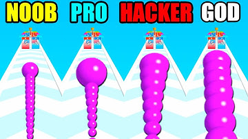 NOOB vs PRO vs HACKER vs GOD in Snake Ball Run
