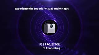 Salange Projector for Outdoor Movies with Dual Bluetooth Speaker