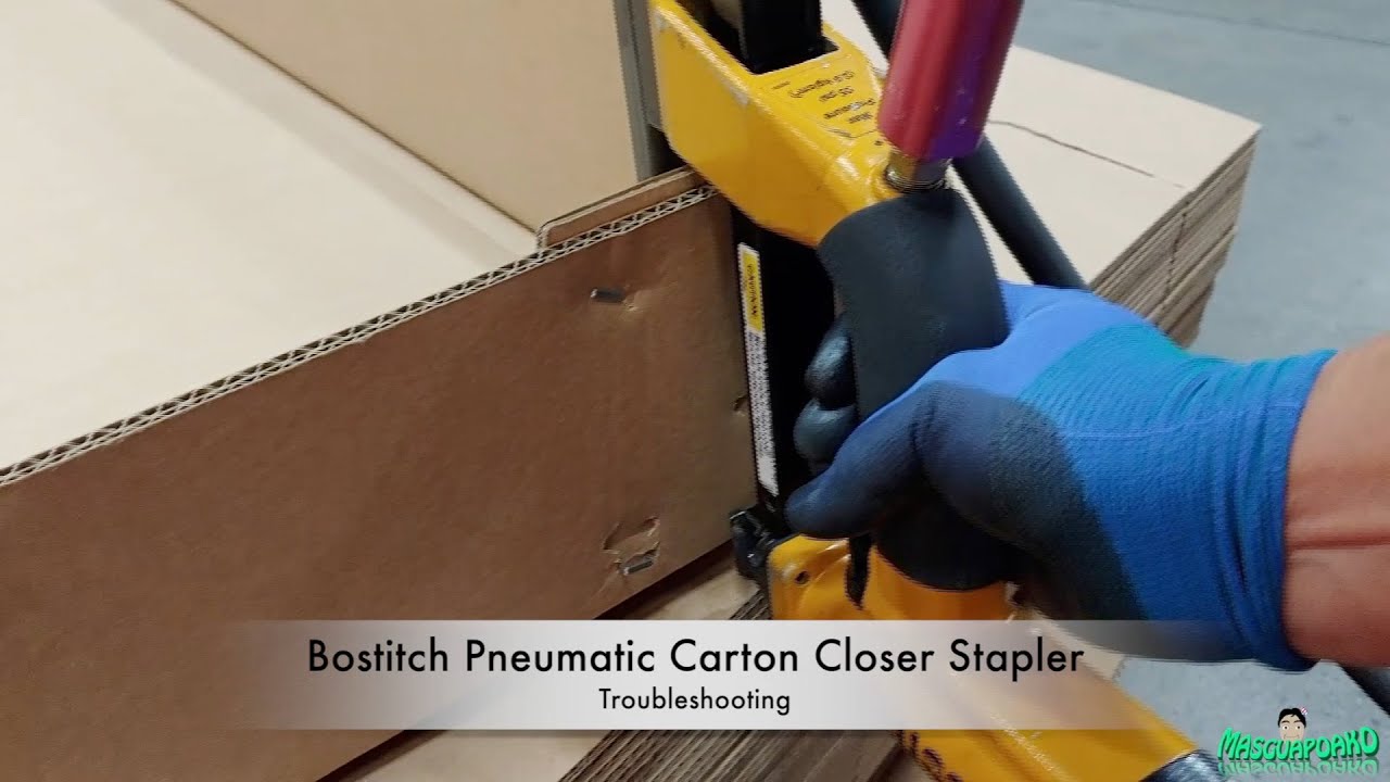 Bostitch P51-10B air plier stapler. Uses SB103020 staples.