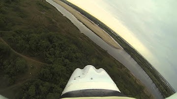 New York RC Airplane. E-flite Apprentice 15e with GoPro Hero 3 over Brooklyn Marine Park