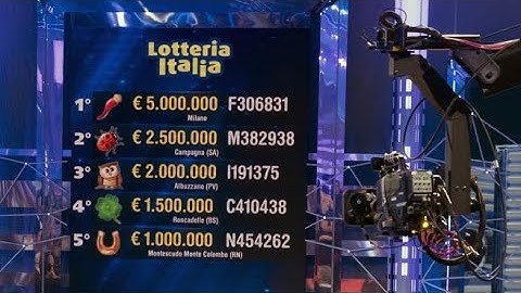 Lotteria Italia 2024, ecco i biglietti vincenti: dai primi cinque premi a quelli di terza...