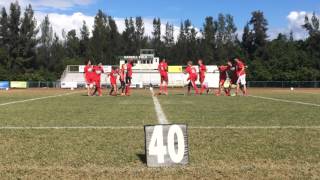 Sophomore class powder puff cheerleading routine