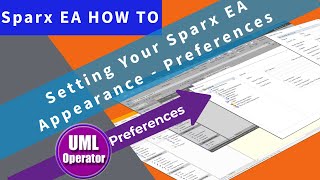 Setting Your Sparx EA Appearance  Preferences (e9)