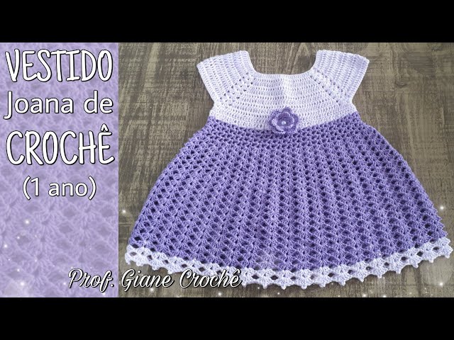 receita de vestido de croche infantil passo a passo