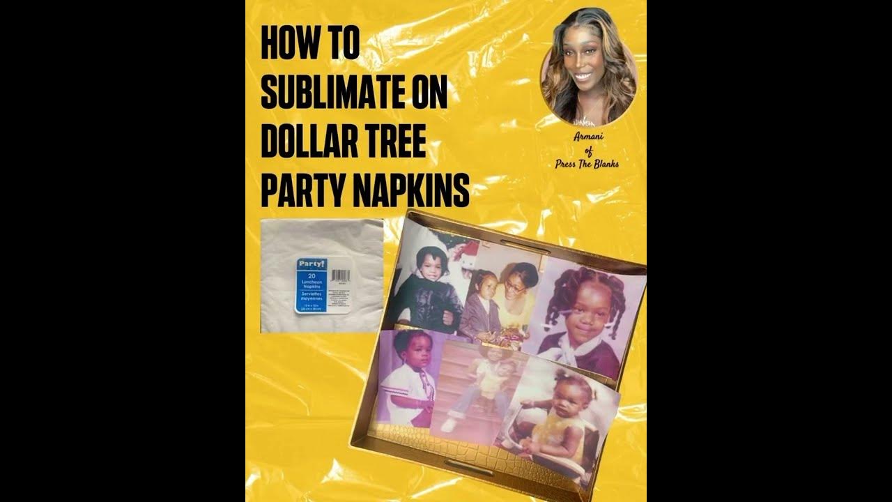How To Sublimate On Sublimate Napkins 😱 YouTube