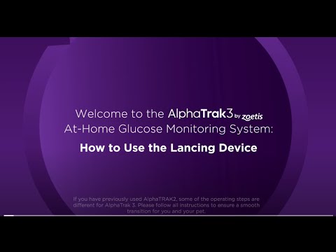 AlphaTrak3 How to Use the Lancing Device - YouTube