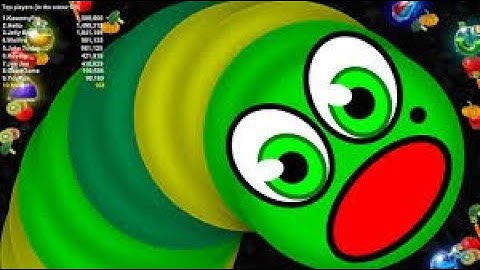 Worms Zone.io Ever Green skin worm Tiny snake kill Biggest snake best gameplay video | Tiny VS. Big