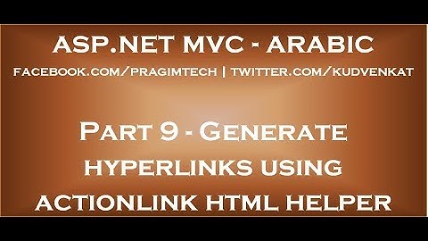 Generate hyperlinks using actionlink html helper in arabic