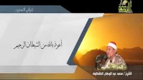 الشيخ محمد عبد الوهاب الطنطاوي (ما تيسر من سورة مريم)