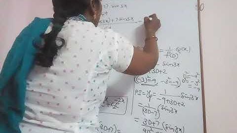 JNTU BTech M2 Maths.  Problems on Higher Order Differential Equation when Q (x)=cosax