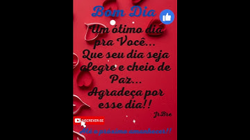 Bom dia meu amor/ Linda mensagem de bom dia pra Você #bomdia #jrbre
