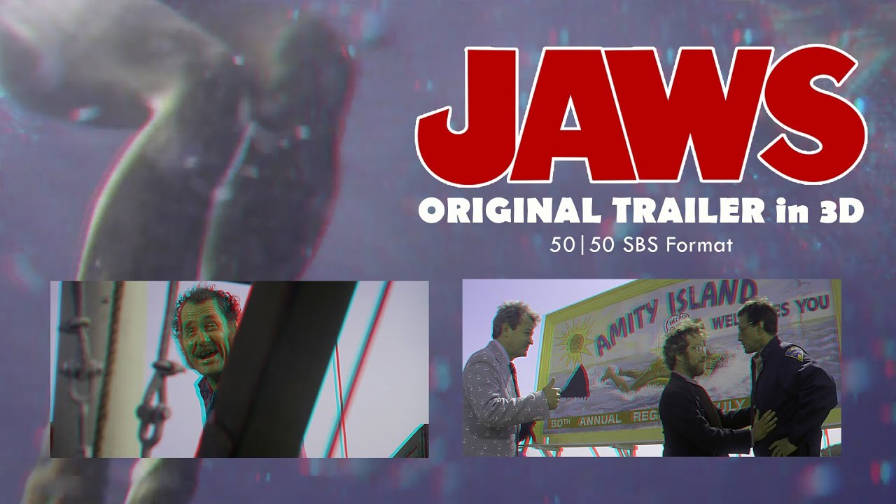 Original JAWS 50th Anniversary | Trailer in 3D | Remastered