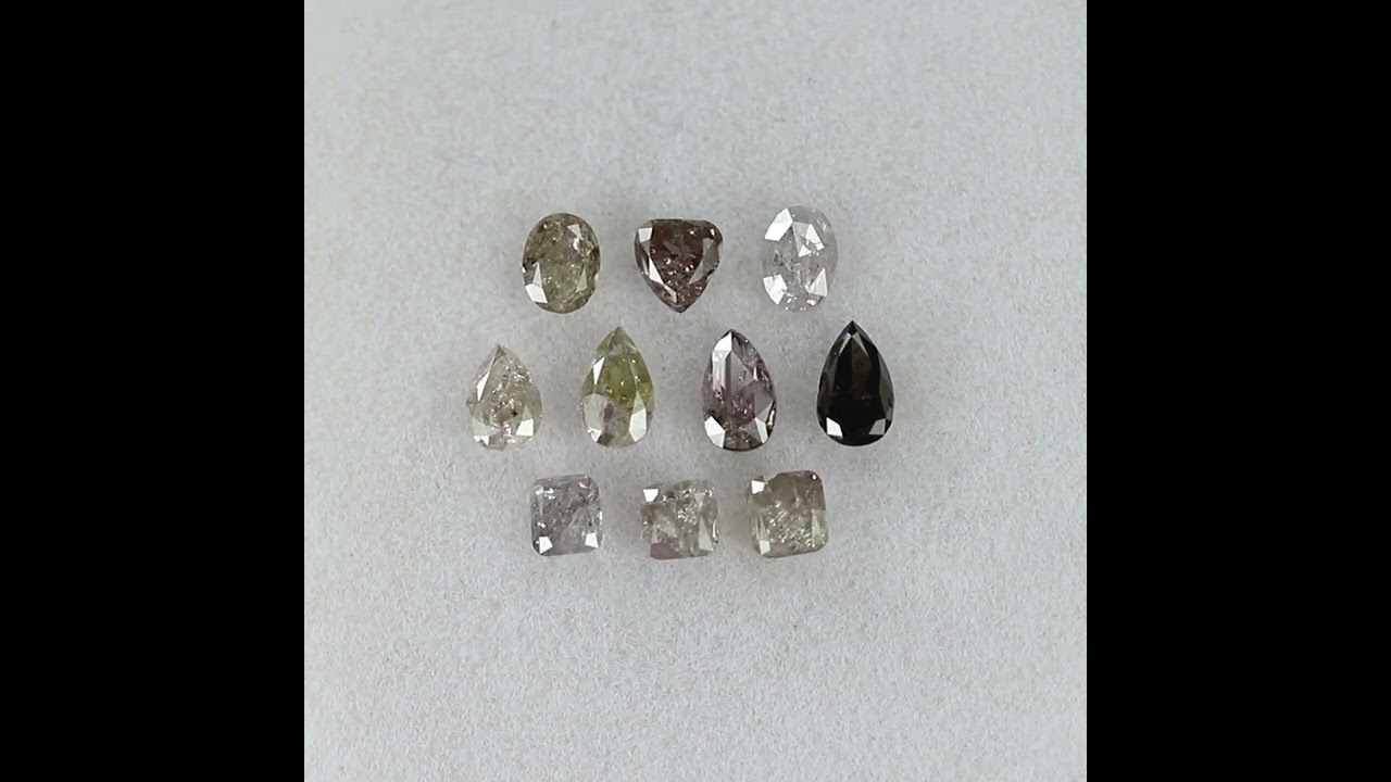 1.37 CT/10 Pcs Mix Shape Diamond Mix Pink Color Natural Loose Diamond