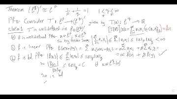 Lec3C Functional Analysis:  The Dual Space of lp