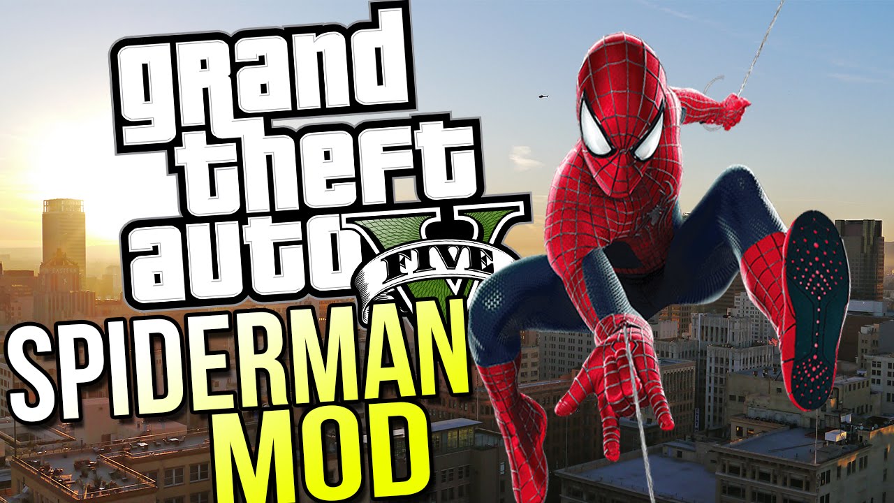 Spiderman In GTA 5!? - Grappling Hook Mod - GTA 5 Gameplay Highlights 