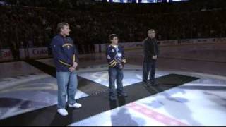 Terry Pegula pregame introduction 2/23/11 Thrashers @ Sabres