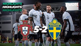 HIGHLIGHTS  Portugal 52 Suecia | UEFA Qualifiers 2024 | TUDN