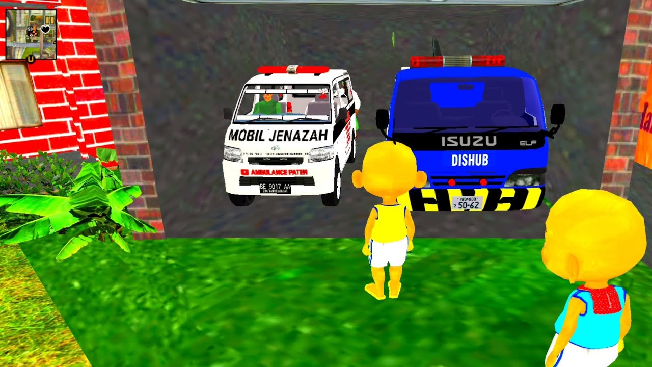 Upin & ipin derek Mobil Ambulan , Jarjit Pelihara Dinosaurus di kolam renang Rumah 🤣 Dunia Oyya