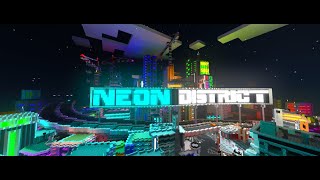 Minecraft RTX: Neon District Showcase