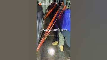 How We Secure a Forklift in a Container? #forklift#container