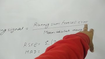 Tracking signal /industrial engg