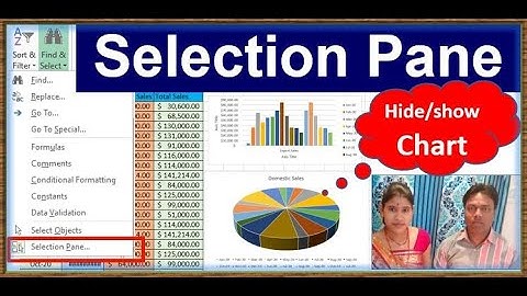 selection pane in excel | hide chart in excel|hide graph in excel | Show graph in excel | SHOW chart
