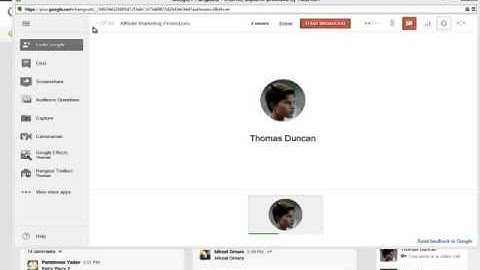 Google Hangout Sample Video