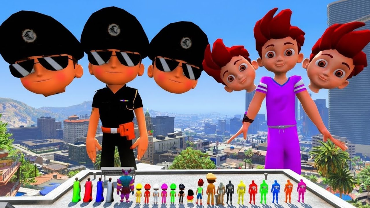 LITTLE SINGHAM WITH SHIVA KICKO SHINCHAN FOUND BIGGEST EVER KICKO IN GTA 5 #75