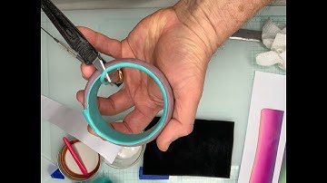 BANGLE BUILDER  PART 1 POLYMER CLAY - COVERING Bangle - LINING