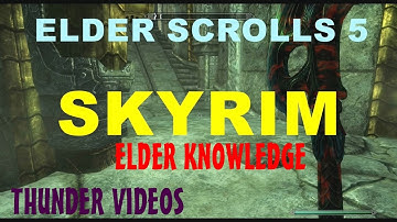 ELDER SCROLLS 5 SKYRIM ELDER KNOWLEDGE TRANSCRIBE THE LEXICON