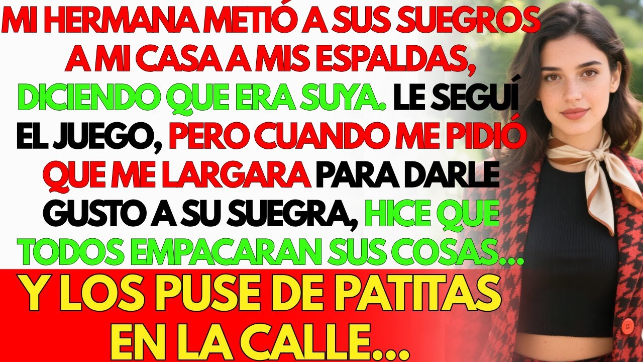 Mi hermana dejó que sus suegros vivieran aquí fingiendo ser dueña. Cuando me quiso correr...