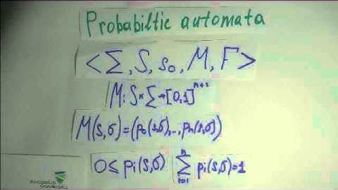 Probabilistic automata