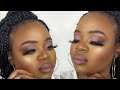 Soft glam makeup tutorial for dark skin | JayKay Tutorials