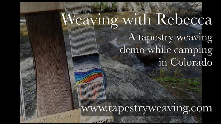 Tapestry weaving demonstration on a little loom