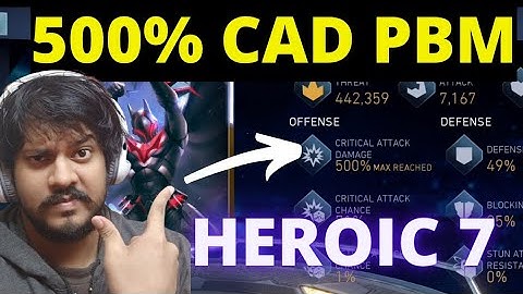 500% CAD PBM in Injustice 2 Mobile Heroic 7 AOC Solo Raids