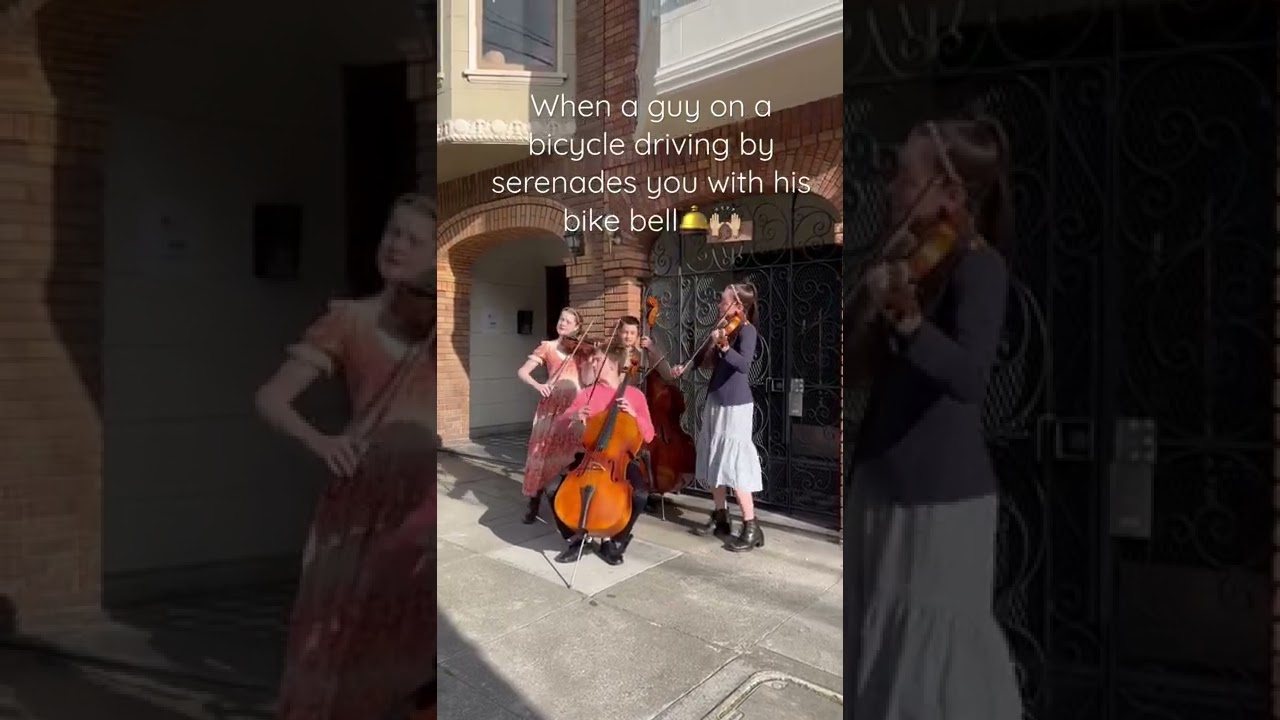 When a guy on a bicycle serenades you with his bike bell!🛎🙌🏼